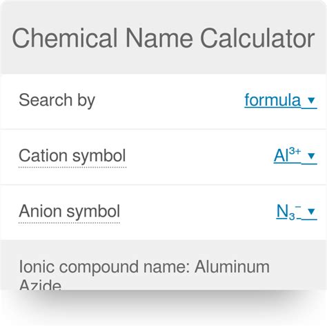 Ionic naming calculator. Things To Know About Ionic naming calculator. 